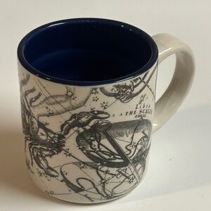 Anthropologie Salt and Earth Zodiac Constellation Mug - Scorpio Libra Design